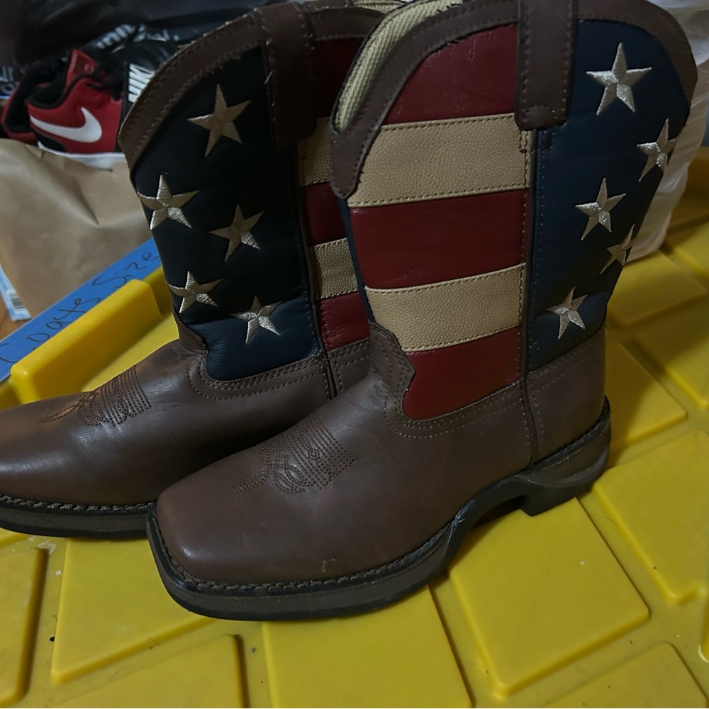 Durango Youth Boy Western American Flag Cowboy Boots